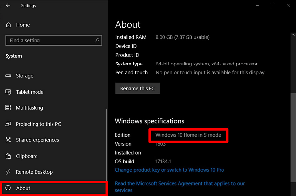 What is Windows 10 S mode?
