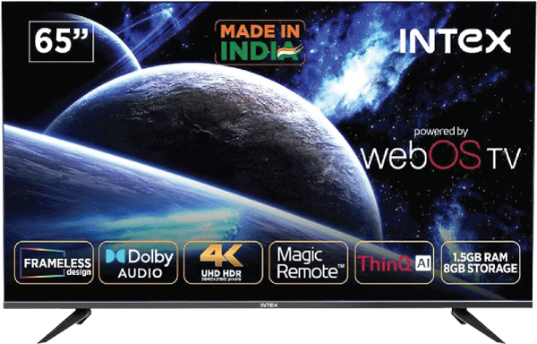Intex 164 cm (65 Inches) 4K Ultra HD Smart LED T.V Smart LED-WOS6501U Review 