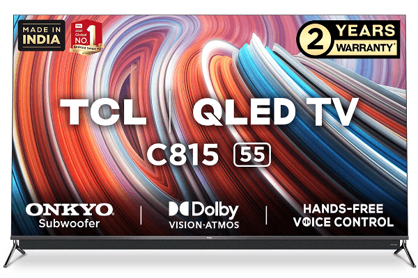 TCL 138.8 (55 inch) ONKYO Soundbar Series 4K Ultra HD Certified Android Smart QLED TV Review