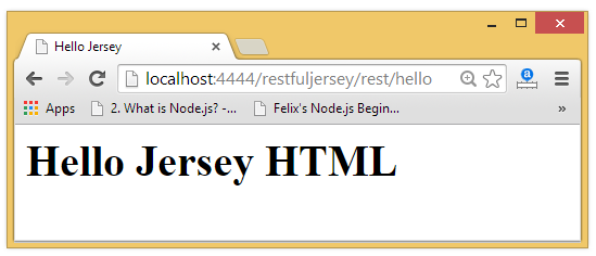 jax rs example using jersey output